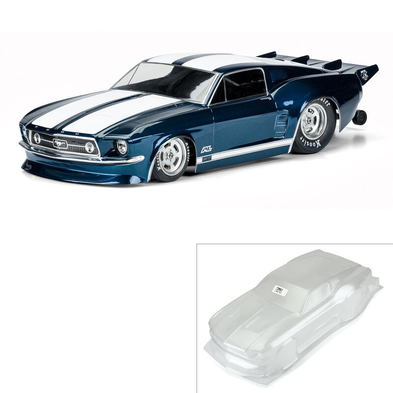 Pro-Line 1/10 1967 Ford Mustang Clear Body: Drag Car