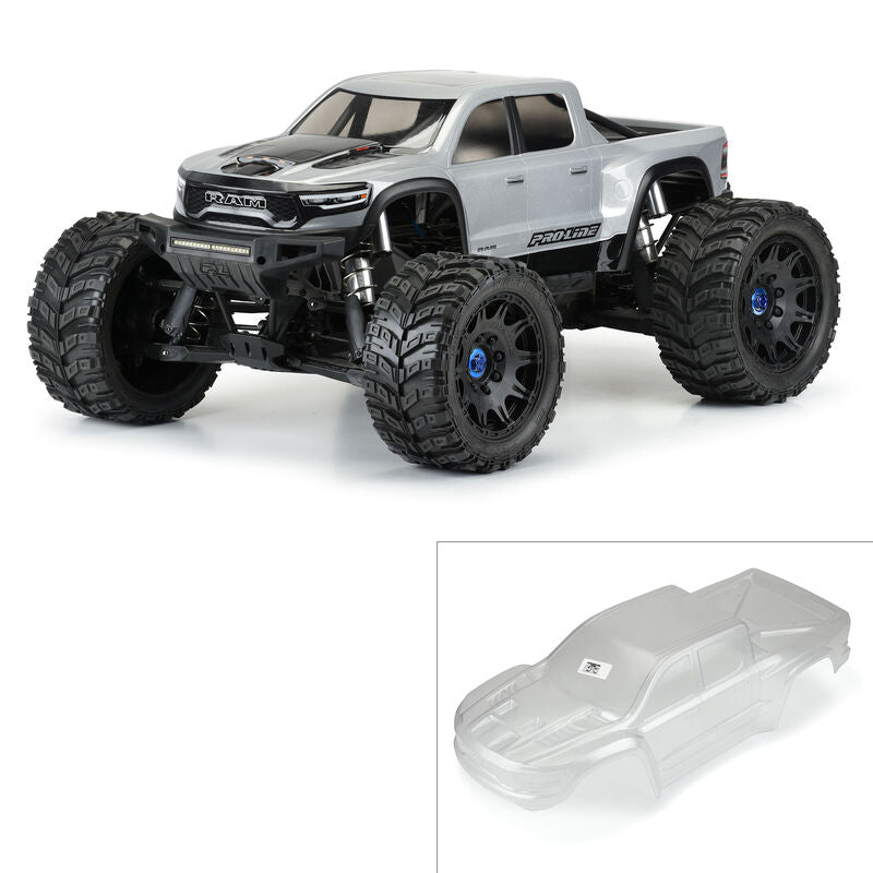 Pro-Line 1/5 Pre-Cut 2021 Ram 1500 Clear Body: X-MAXX