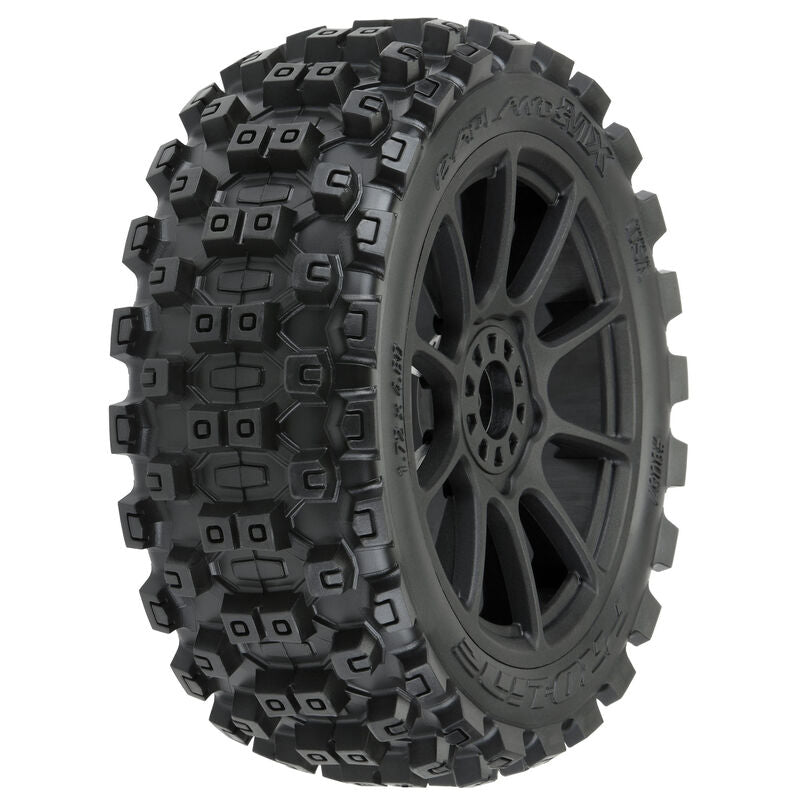 Pro-Line 1/8 Badlands MX M2 F/R Buggy Tires Mounted 17mm Black Mach 10 (2)