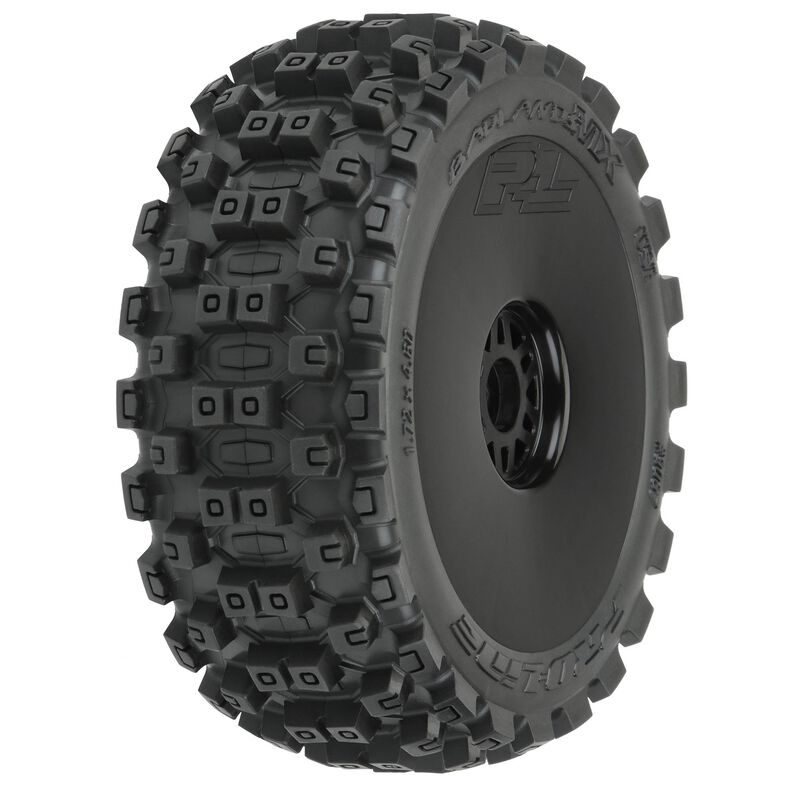 Pro-Line 1/8 Badlands MX M2 Front/Rear Buggy Tires Mounted 17mm Black (2)