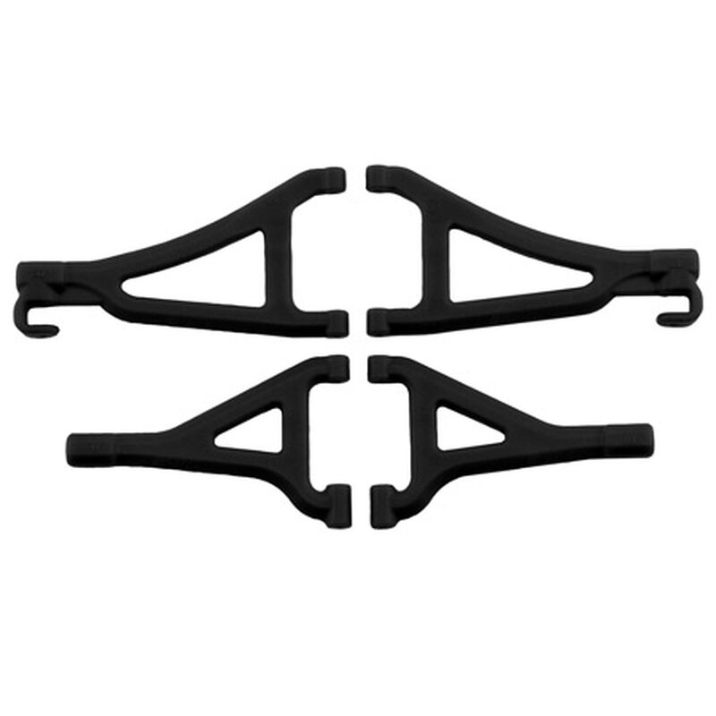 RPM Front Upper & Lower A-Arm Set (1/16 E-Revo) (Black)