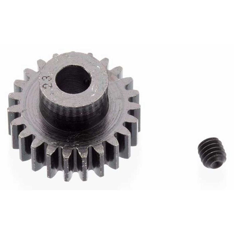 Robinson Racing Extra Hard 23 Tooth Blackened Steel 32p Pinion, 5mm