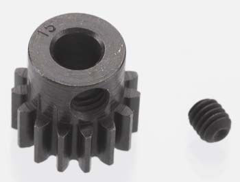 Robinson Racing Extra Hard 15 Tooth Blackened Steel 32p Pinion, 5mm