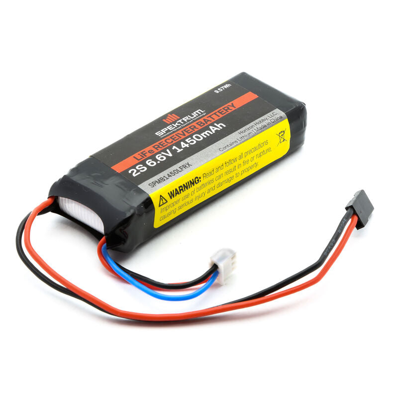 Batería del receptor Spektrum RC 6.6V 1450mAh 2S LiFe: Receptor universal