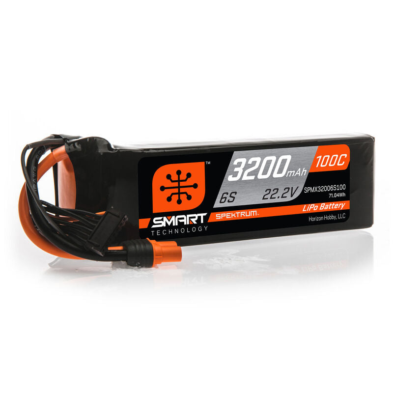 Batería LiPo inteligente Spektrum RC 22.2V 3200mAh 6S 100C: IC5
