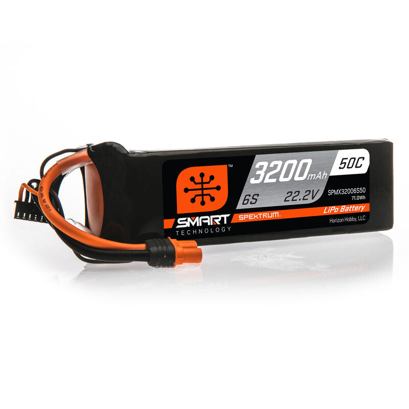 Batería LiPo inteligente Spektrum RC 22.2V 3200mAh 6S 50C: IC5