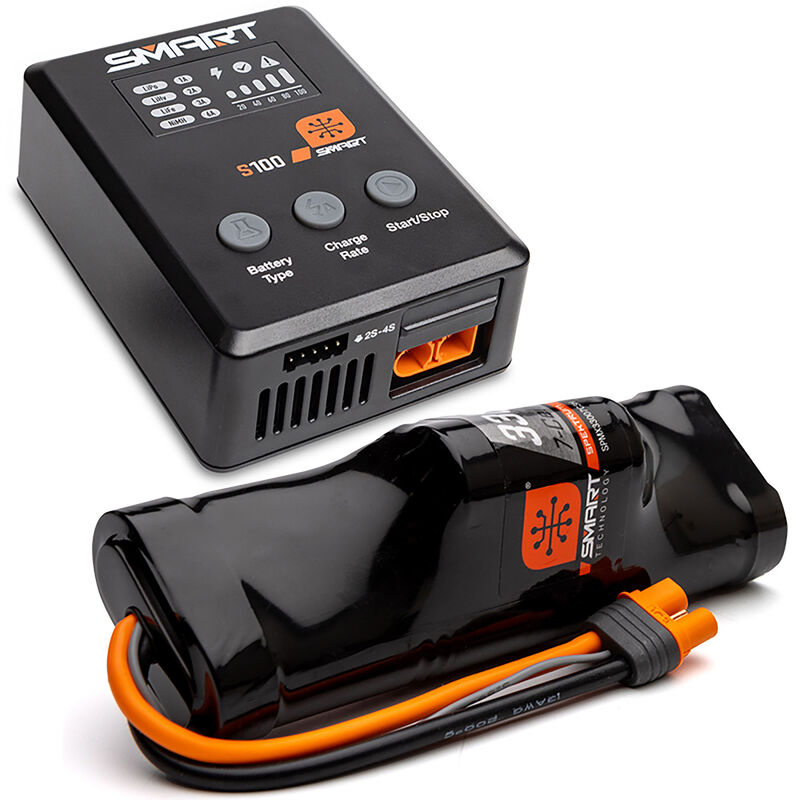 spektrum 2s usb c lipo battery charger Smart Powerstage Bundle 4S Charges 100 to 5300mAh capacity 2S LiPos with PH2.54 JST Spektrum SPMXPSS100 Smart Powerstage: 3300mAh