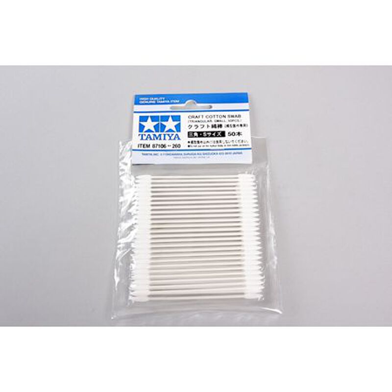Tamiya Craft Cotton Swab, Triangle Small 50pcs