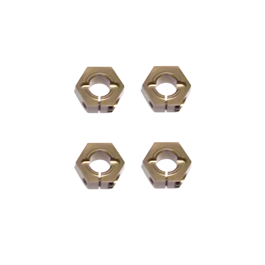 Tekno RC 12mm Aluminum M6 Driveshaft Hex Adapter Set (4)