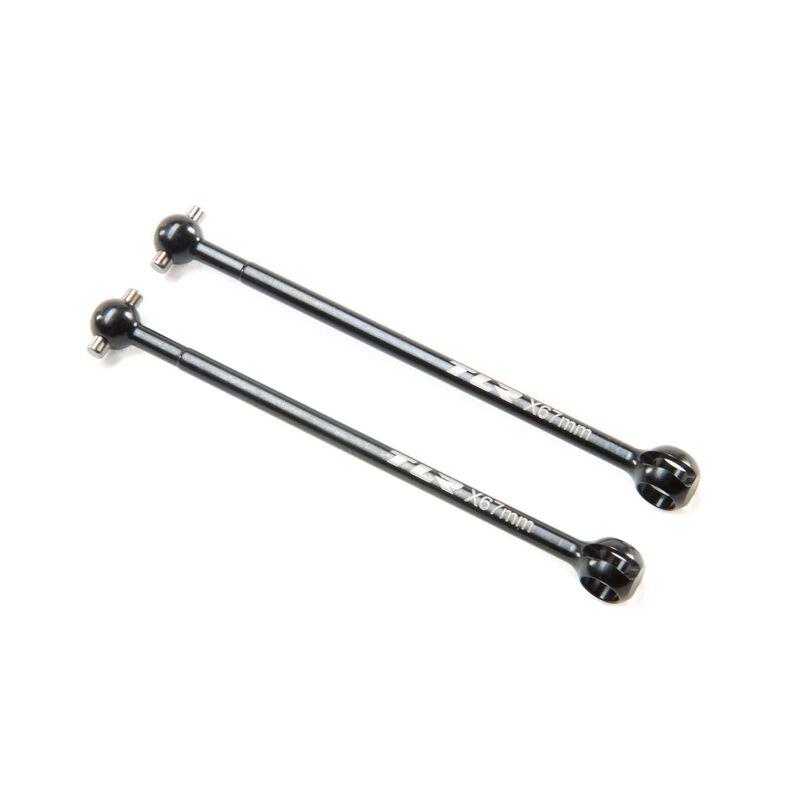 Team Losi Racing CVA Driveshaft Bones, X67mm (2): 22X
