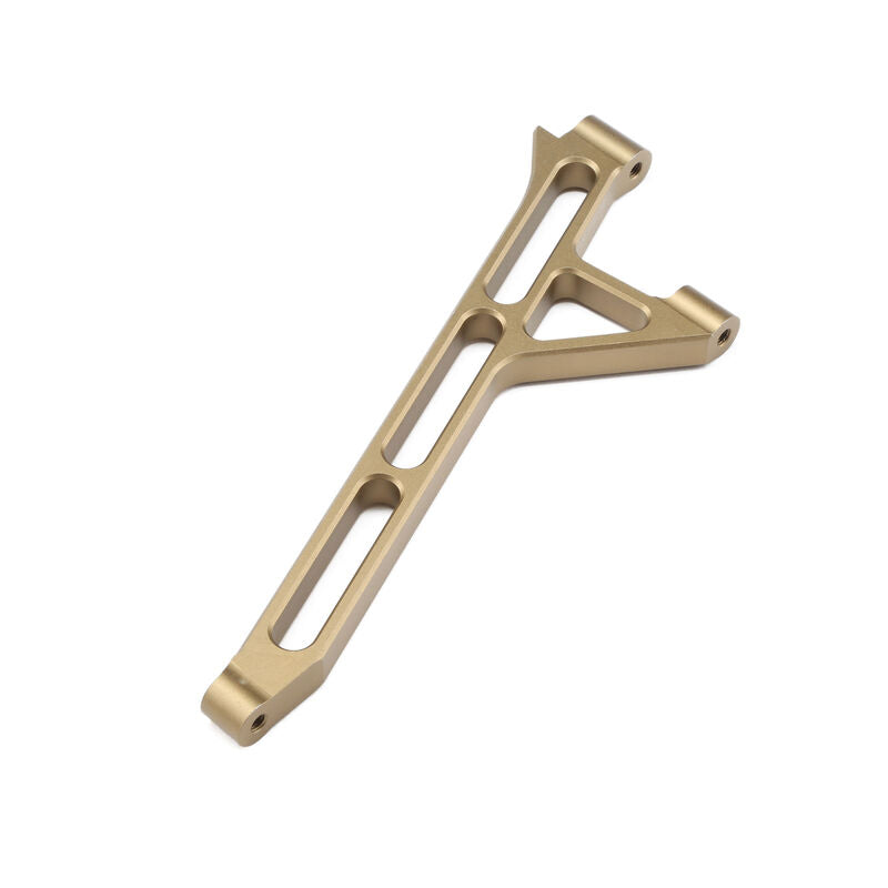 Soporte de chasis delantero Team Losi Racing, aluminio, anodizado duro: 5T, 5B