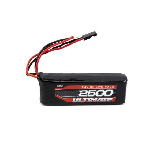 Paquete de receptor plano LiPo Ultimate Racing 7.4v 2500mAh (JR)