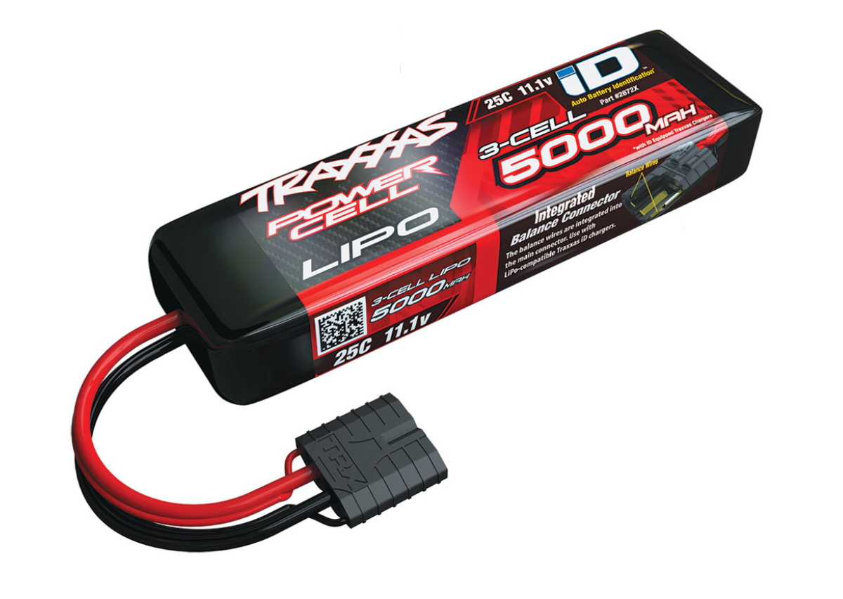 Traxxas 2872x 3S LiPo 5000mAh 25c Power Cell Battery w/iD Traxxas Connector