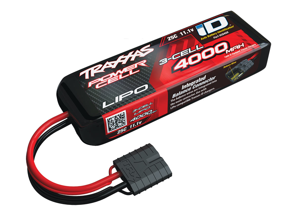 Batería LiPo Traxxas 3S 4000mAh 11.1v 25C con conector iD