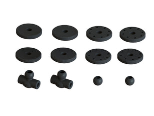 Juego de amortiguadores Arrma, diámetro interior de 16 mm, longitud de 77 mm, aceite de 2000 cSt