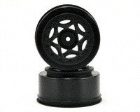 AKA 12mm Hex Cyclone Short Course Wheels (Black) (2) (22SCT/TEN-SCTE/SCT410) (DISCONTINUED)