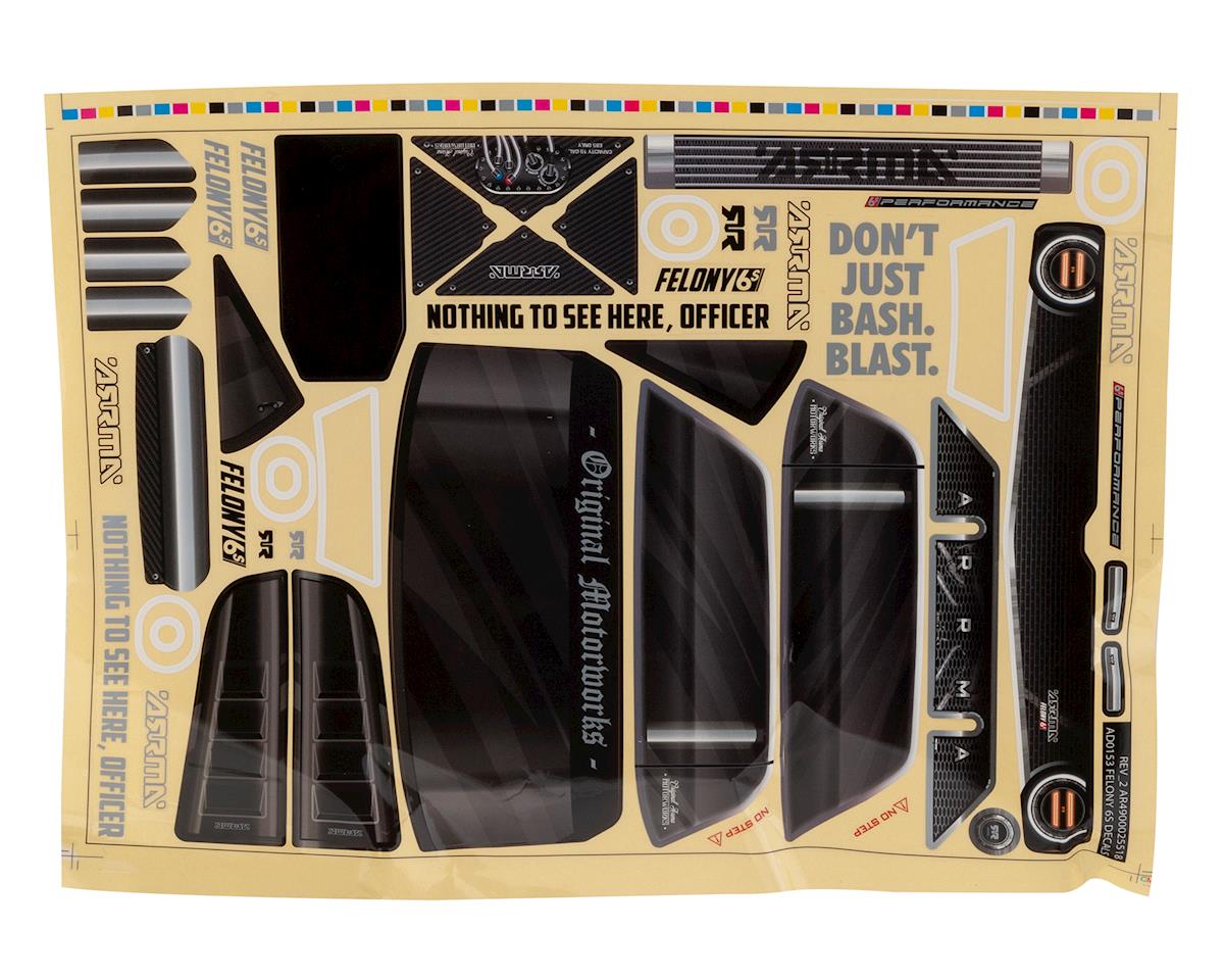 Arrma Clear Body, Trimmed: FELONY 6S BLX