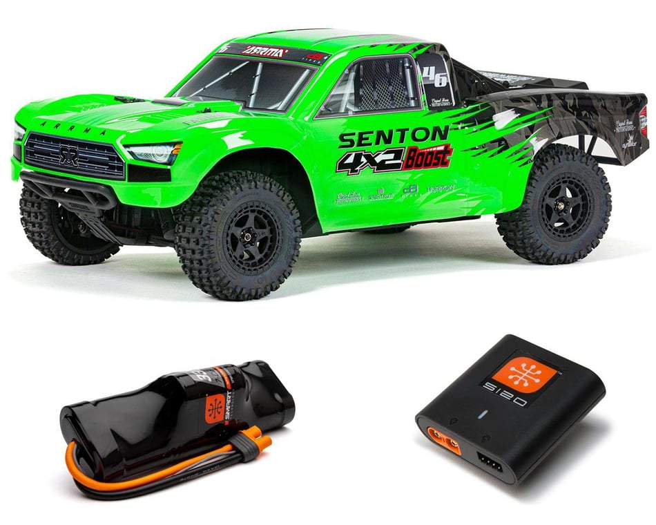 Arrma 1/10 SENTON 4X2 BOOST MEGA 550 Brushed Short Course Truck RTR with Battery & Charger