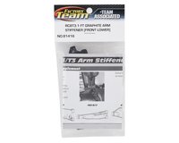 Team Associated RC8T3.1 Factory Team Graphite Refuerzos de brazo inferior delantero