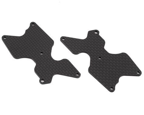 Team Associated RC8B4/RC8B4e Factory Team Inserciones de brazo trasero de carbono (2) (2,0 mm)