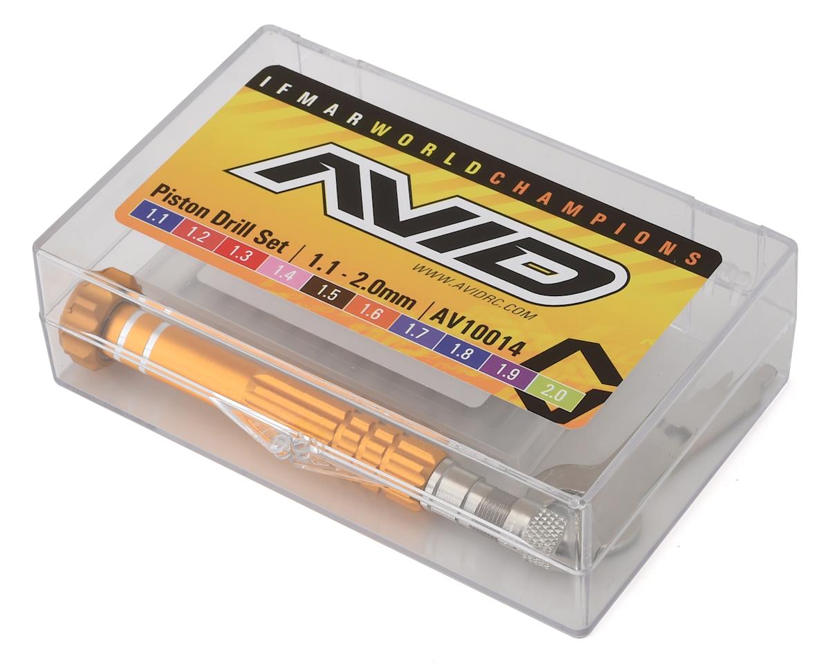 Avid RC Metric Shock Piston Drill Set (10) (1.1-2.0mm)