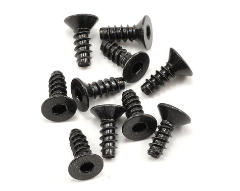 Axial M3x8mm Hex Socket Tapping Flat Head (Black) (10pcs)