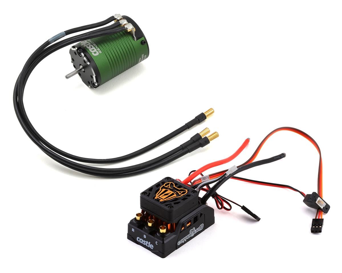 Castle Creations Copperhead 10 1406-4600KV Impermeable 1/10 Sensored Combo