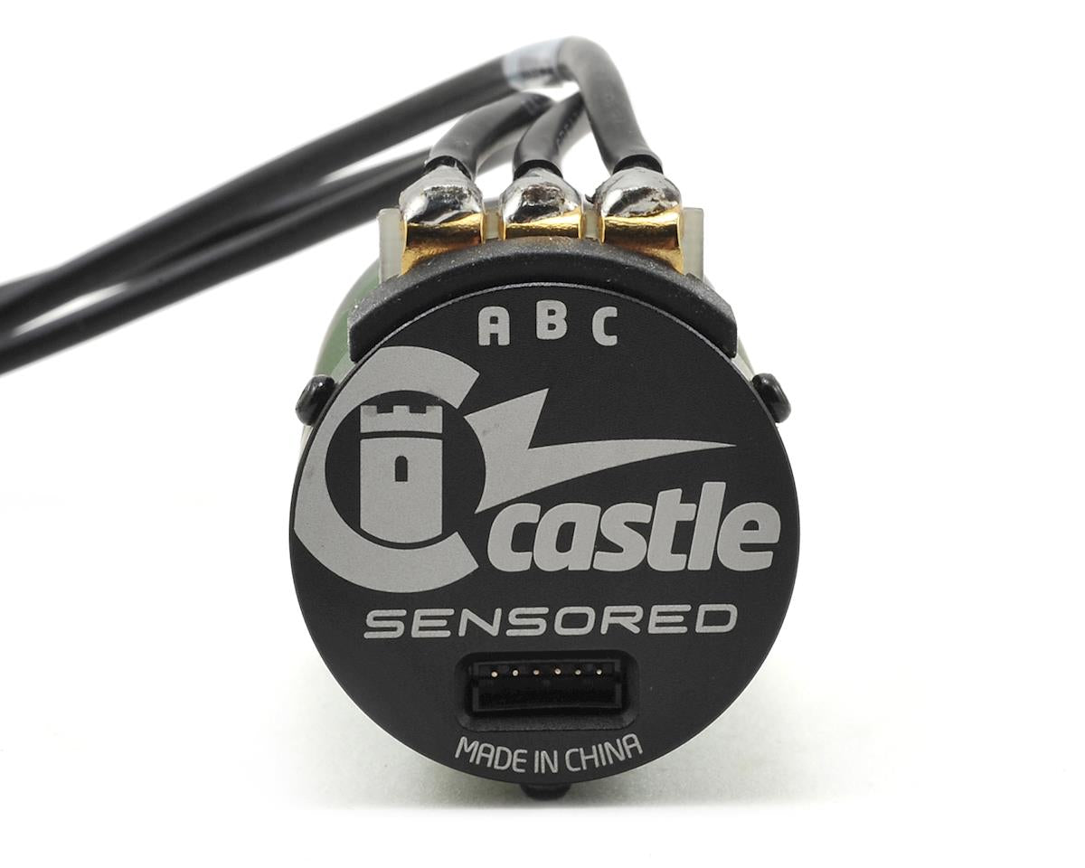 Castle Creations 1/10 Motor sin escobillas con sensor de 4 polos, 1410-3800kV: Bala de 4 mm