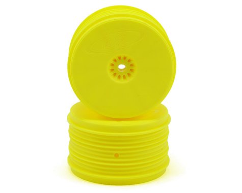 DE Racing Speedline PLUS 2.4 1/10 Buggy Rear Wheel (2) (Yellow) w/12mm Hex (B6/B64/22/22-4) *Clearance