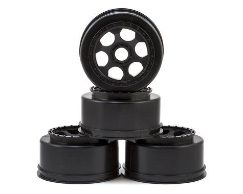 DE Racing 17mm Hex "Trinidad" Short Course Wheels (Black) (4) (SC8/Senton) *Discontinued