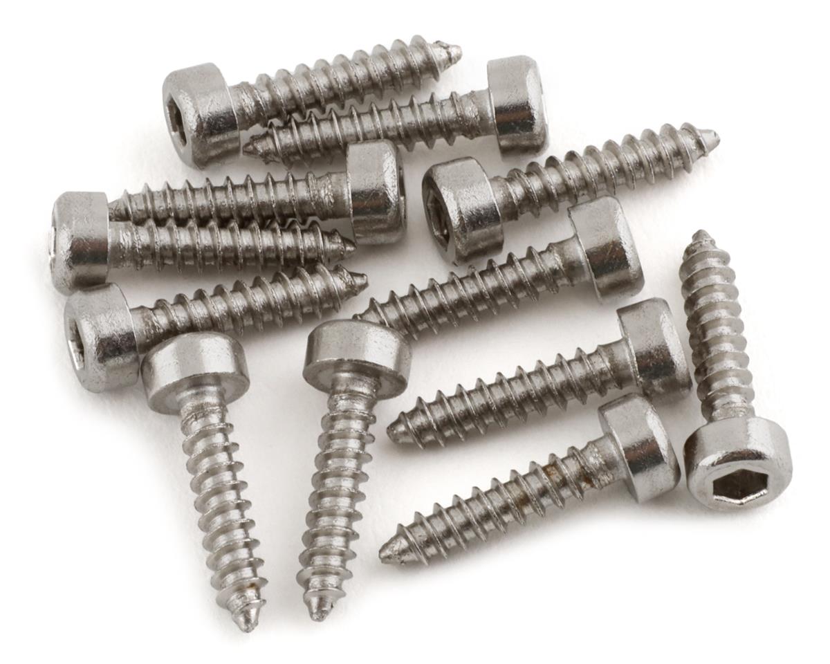 Ruedas de deriva DS Racing Drift Element de 5 radios (triple blanco con remaches plateados) (2) (compensación ajustable) con hexágono de 12 mm