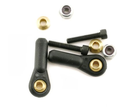 Eslabón de bola resistente DuBro 4-40 (negro) (2