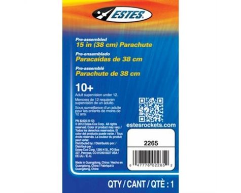 Paracaídas Estes 15"