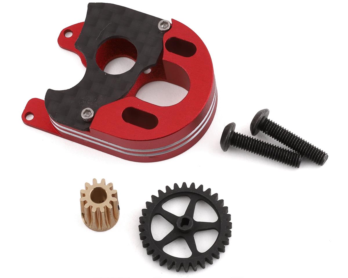 Furitek SCX24 Brushless Gearing Conversion Set (CNC Motor Mount, Spur, & Pinion Gear)