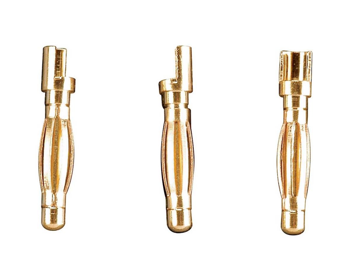 Great Planes Gold Plated Bullet Conn Male 2mm (3) *Clearance