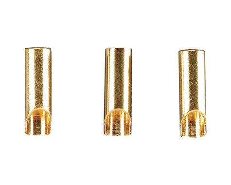 Conector bala chapado en oro Great Planes hembra de 3,5 mm (3) *Discontinuado