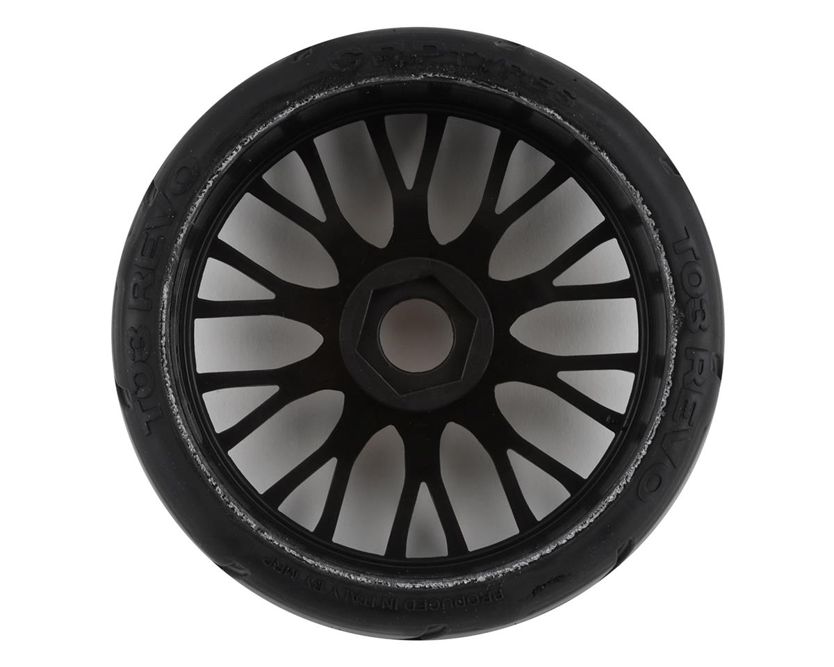 GRP GT - TO3 Revo Belted Pre-Mounted 1/8 Buggy Tires (Black) (2) (XM7) w/FLEX Wheel
