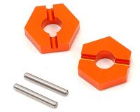 Buje hexagonal delantero de aluminio HB Racing de 12 mm (2)