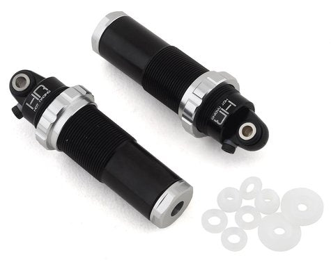 Hot Racing Arrma 4x4 Aluminum Threaded Front Bleeder Shock Bodies (Black) (2)