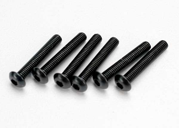 Tornillos de cabeza semiesférica Traxxas de 3 x 18 mm