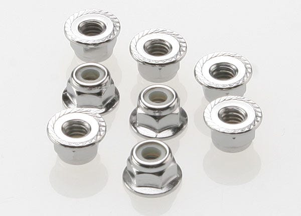 Traxxas Flanged Nylon Locking Nuts 4mm (8)