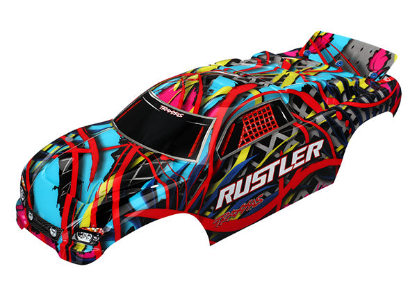 Traxxas Rustler 2wd Body Painted w/ Decals: Hawaiian *Archived