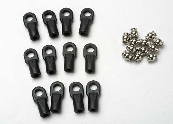 Traxxas Large Rod Ends w/Hollow Balls (12)