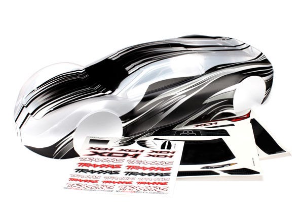 Traxxas XO-1 ProGraphix Printed Body with Wing (Black) *Archived