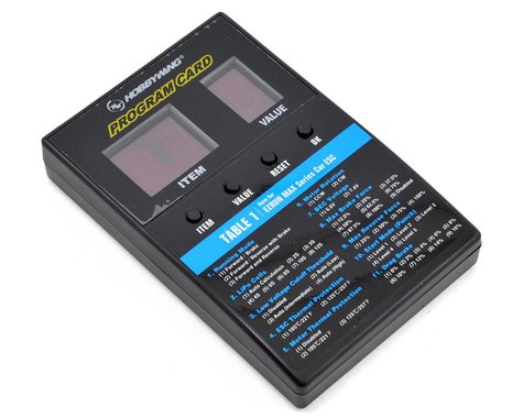 Hobbywing LED Program Card - General Use for Cars, Boats, and Air