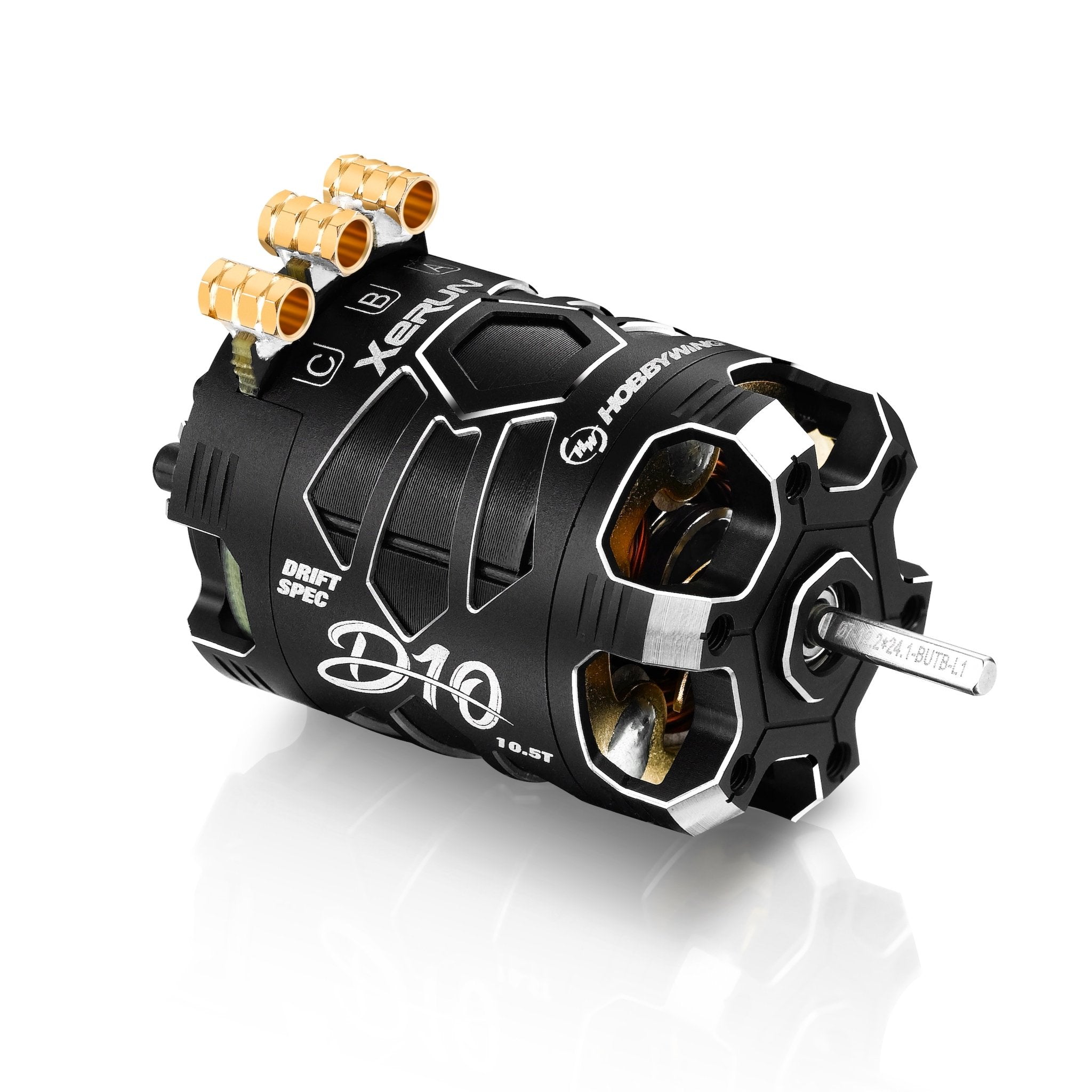 Hobbywing Xerun D10 10.5T Brushless Drift Motor - Black