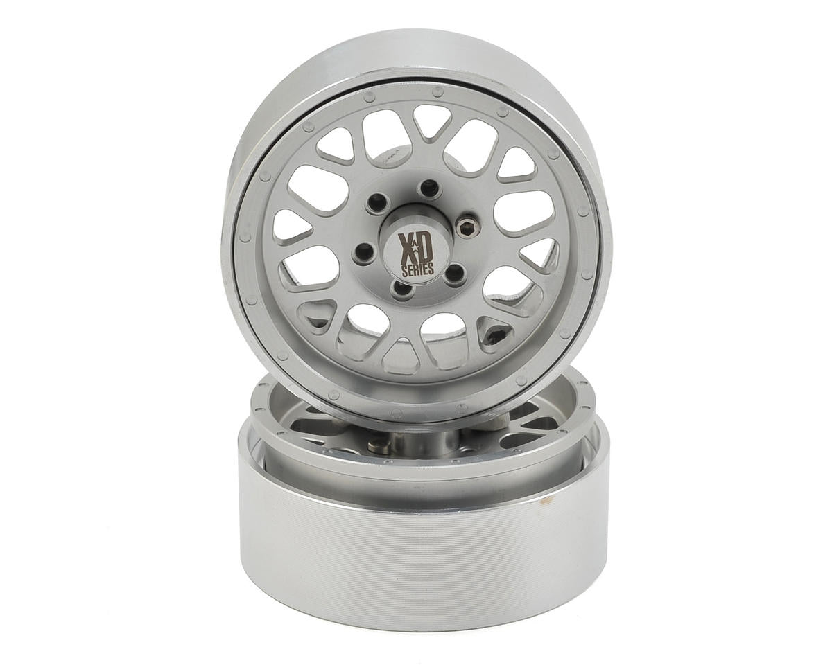 Incision KMC 1.9" XD820 Grenade Aluminum Beadlock Wheels (2) (Clear)