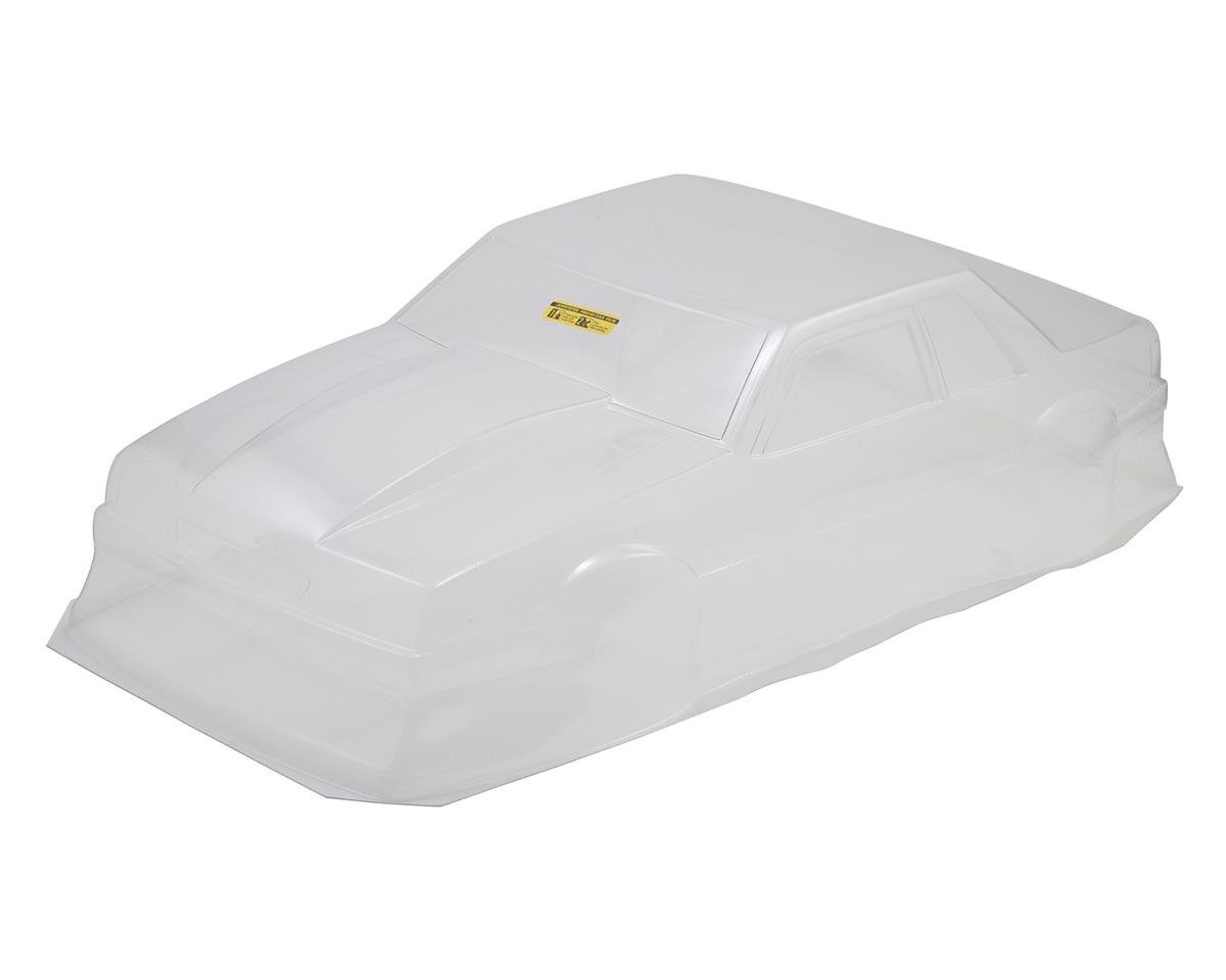 JConcepts 1991 Ford Mustang Fox Body Street Eliminator Drag Racing Body (Clear)