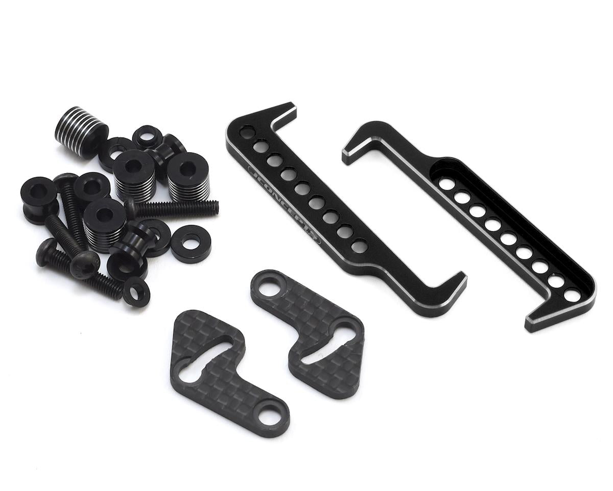 JConcepts Swing Operated Battery Retainer Set, Black, for B6.3, T6.2 or SC6.2