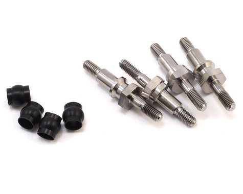 Lunsford Associated RC10B6.1/B6.1D/T6.1 Soportes de choque de titanio con casquillos (4)